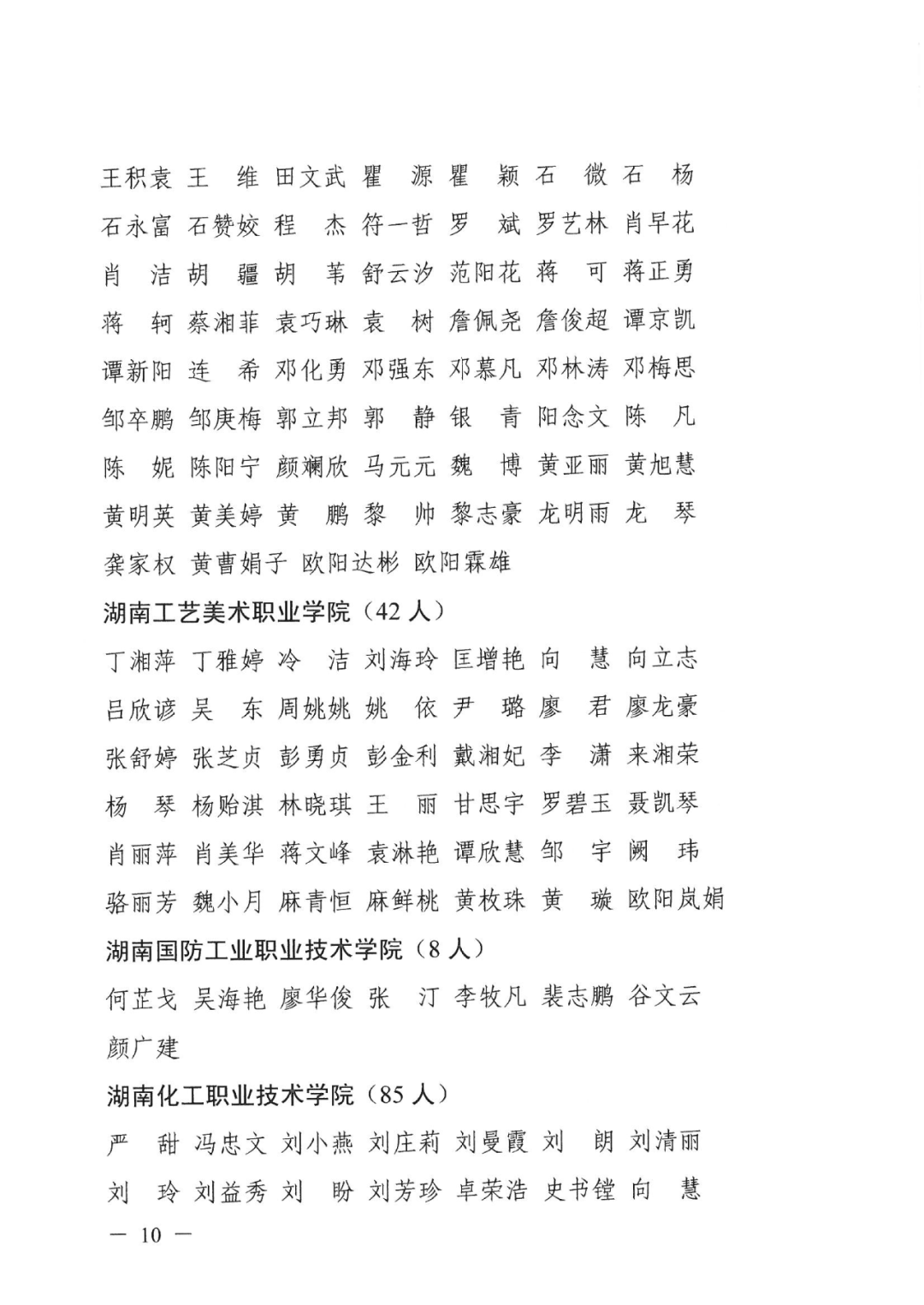 2022年湖南“專升本” 省內(nèi)生源建檔立卡畢業(yè)生報考資格審核結果的公示(圖10)