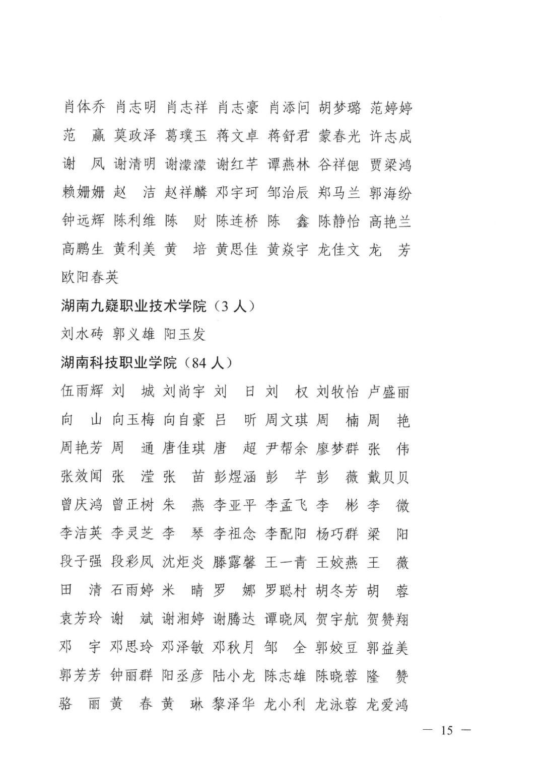 2022年湖南“專升本” 省內(nèi)生源建檔立卡畢業(yè)生報考資格審核結果的公示(圖15)