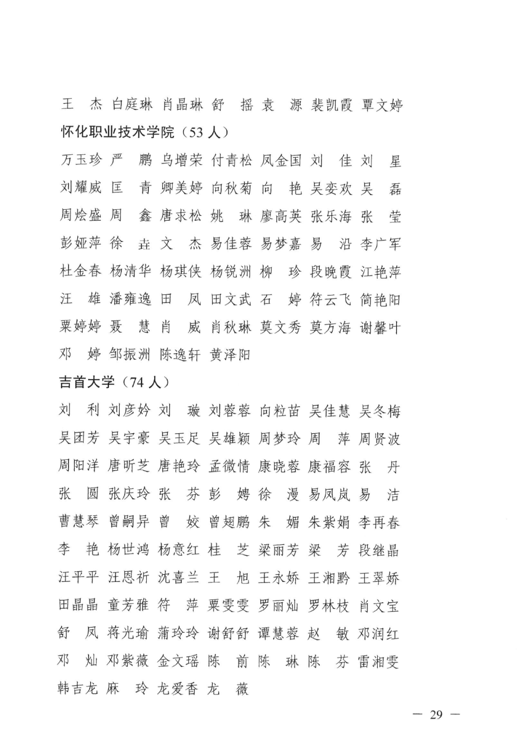 2022年湖南“專升本” 省內(nèi)生源建檔立卡畢業(yè)生報考資格審核結果的公示(圖29)