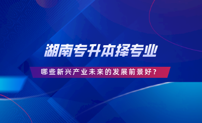 湖南專升本擇專業(yè)，哪些新興產(chǎn)業(yè)未來的發(fā)展前景好.png