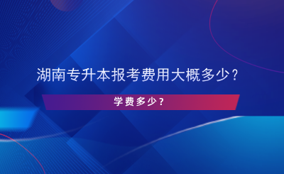 湖南專(zhuān)升本報(bào)考費(fèi)用大概多少？學(xué)費(fèi)多少？.png