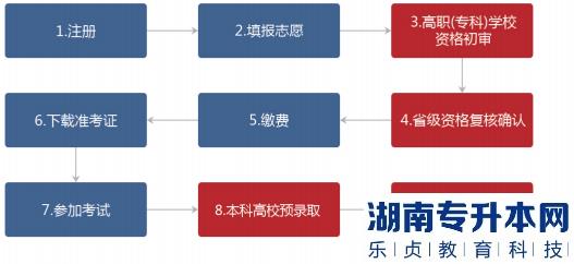 2022年湖南統(tǒng)招專(zhuān)升本報(bào)名流程指南