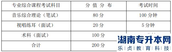 湖南信息學(xué)院專業(yè)綜合課程考試科目、分值分布及考試時(shí)間