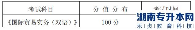 湖南信息學(xué)院專升本考試科目、分值分布及考試時間