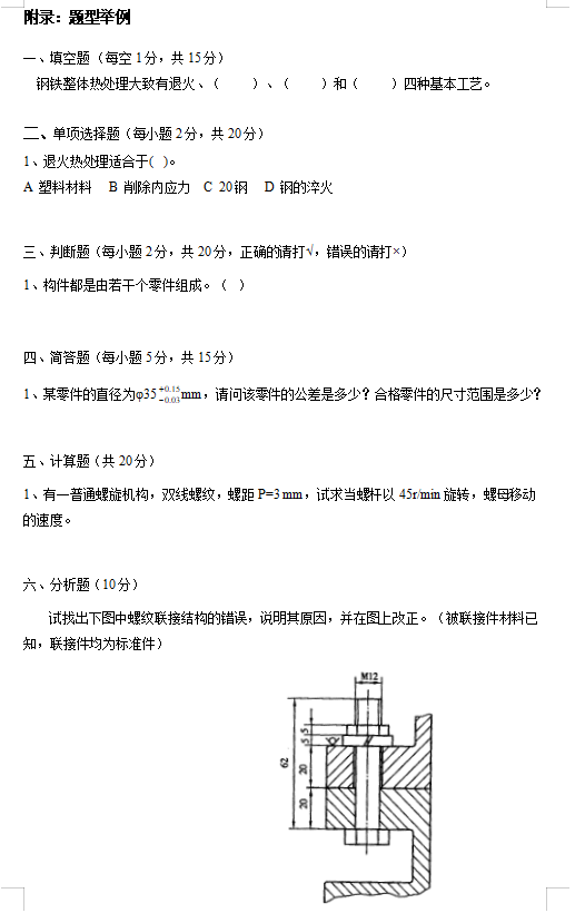 2023年懷化學院專升本《機械基礎》考試大綱