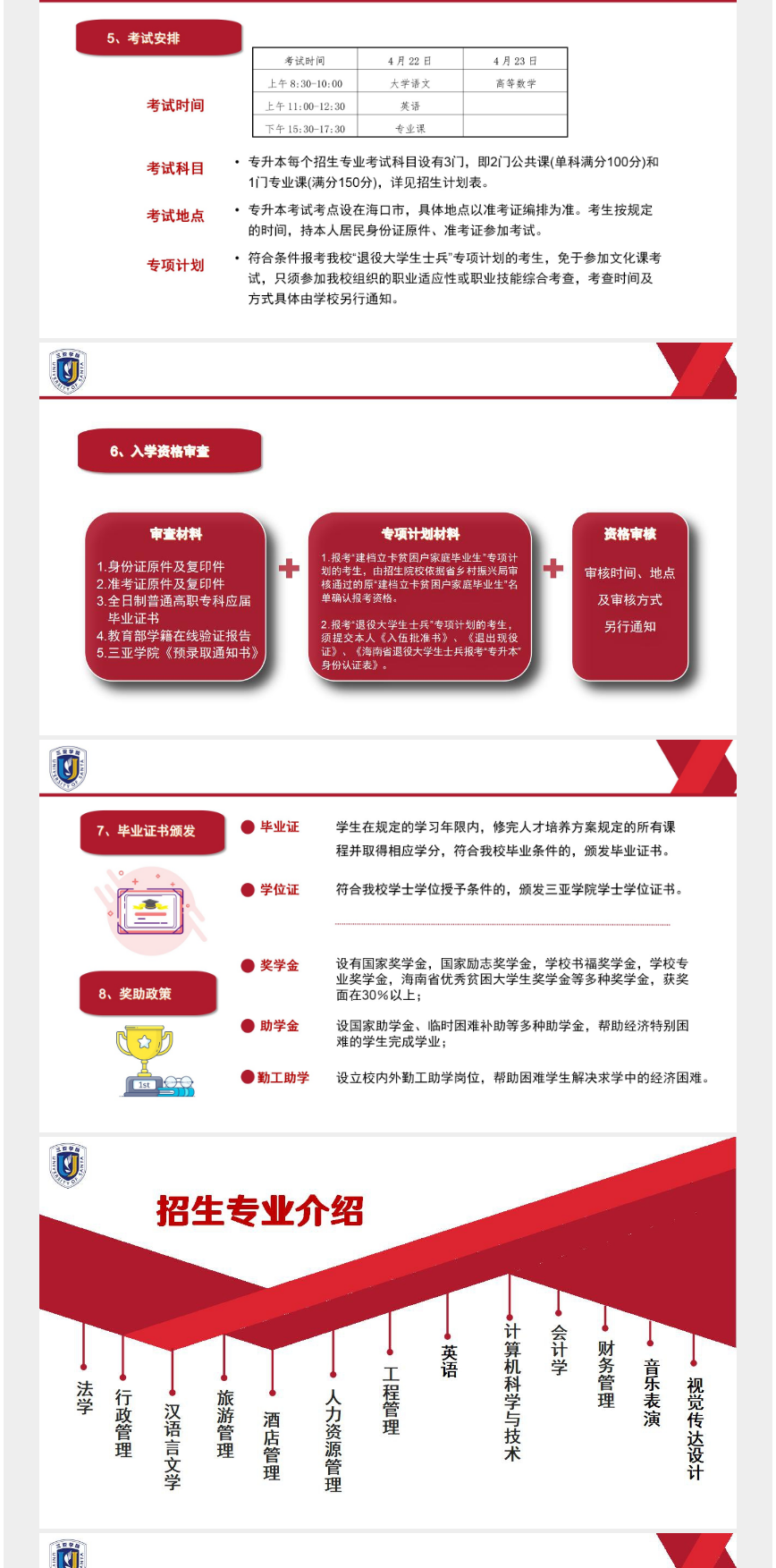 2023年三亞學(xué)院高職（?？疲┥究普猩喺鹿?！(圖4)