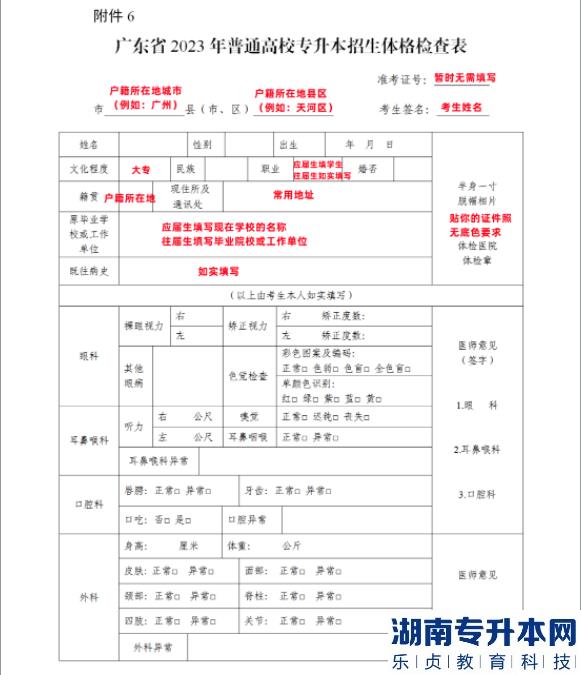 廣東專升本體檢能等成績(jī)出來后再做嗎?(圖2)